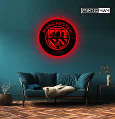 Wooden LED Backlit - MAN CITY