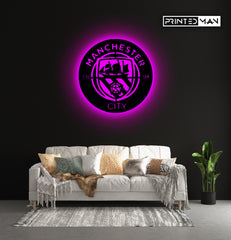 Wooden LED Backlit - MAN CITY