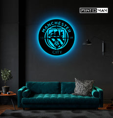 Wooden LED Backlit - MAN CITY