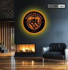 Wooden LED Backlit - MAN CITY