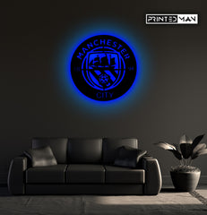 Wooden LED Backlit - MAN CITY