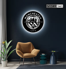 Wooden LED Backlit - MAN CITY