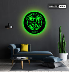 Wooden LED Backlit - MAN CITY