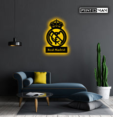 Wooden LED Backlit - REAL MADRID CF